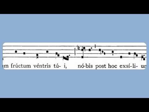 gregorian chant lyrics latin